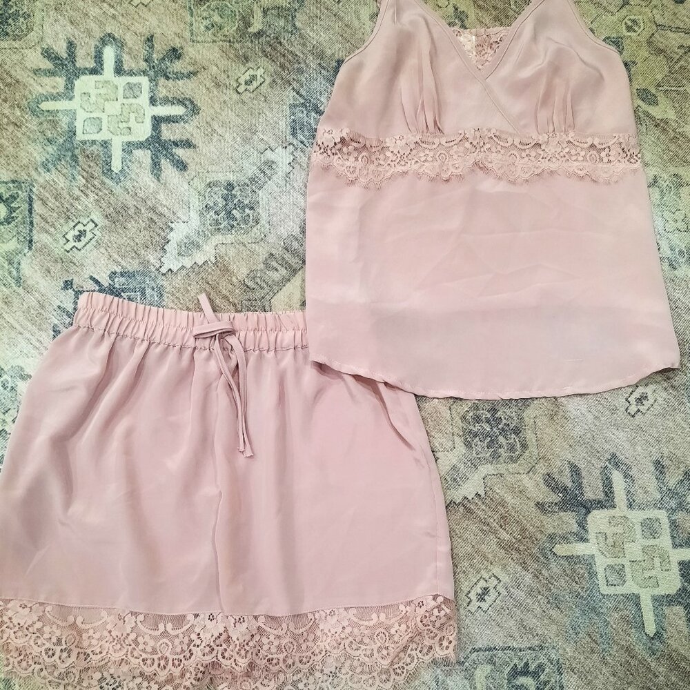 Women's 2 Pc Set Japna Lounge Short and Tank Sleepwear Set Size Med